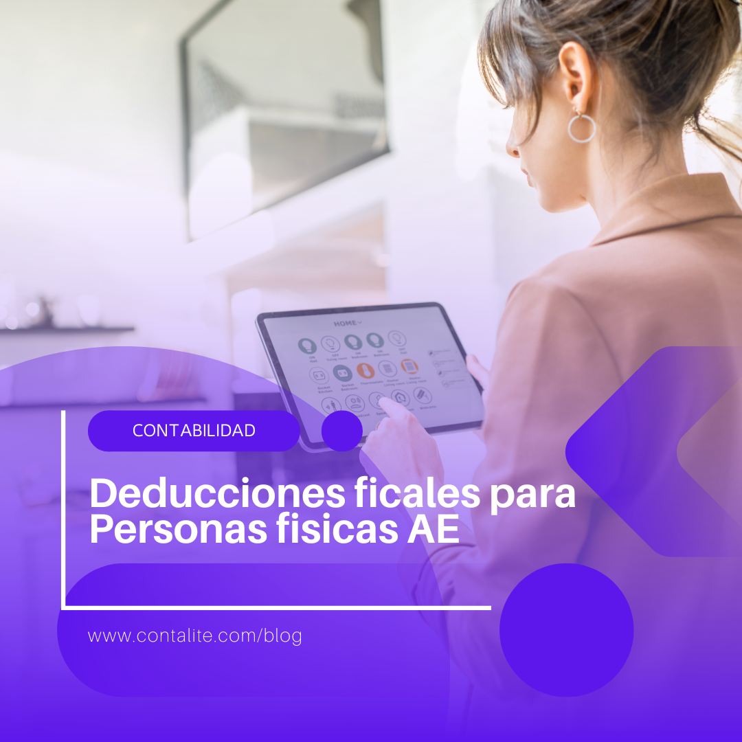 Deducciones mensuales como persona física con actividad empresarial